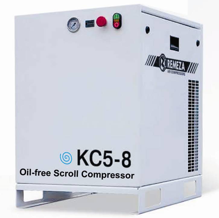 Безмасляный спиральный компрессор REMEZA